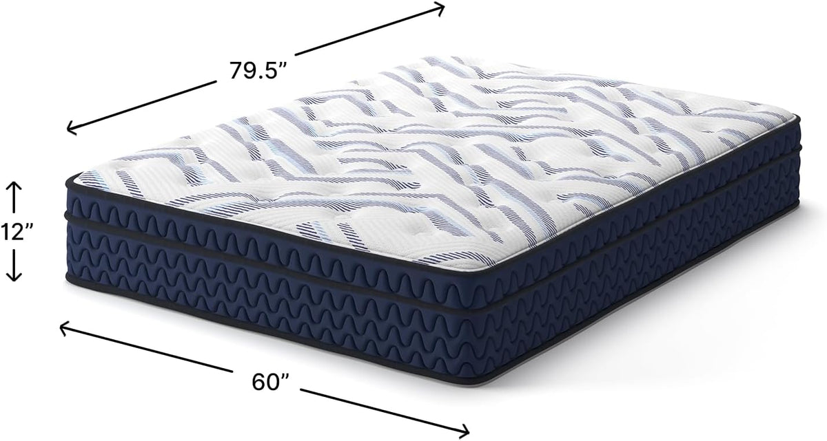 Signature Design by Ashley 12 Inch Hybrid Mattress Queen