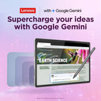 Lenovo Idea Tab Plus Android Tablet | 12.1 inch 2.5K (2560x1600) Display | MediaTek Dimensity 6400 | 8 GB RAM | 256 GB UFS 2.2 | Wi-Fi 5 | Luna Grey |Tab Pen + Folio Case