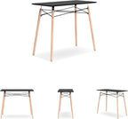 Signature Design by Ashley Jaspeni Industrial Home Office Desk, Black & Light Brown