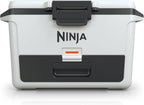 Ninja FrostVault 50qt Hard Cooler, Dry Storage Drawer, Cloud White FB151WH | Ninja FrostVault keeps food cool, dry & separate under 40°F for days, with 50-qt capacity holding up to 80 cans