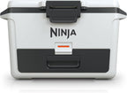 Ninja FrostVault 50qt Hard Cooler, Dry Storage Drawer, Cloud White FB151WH | Ninja FrostVault keeps food cool, dry & separate under 40°F for days, with 50-qt capacity holding up to 80 cans