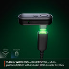 SteelSeries Arctis GameBuds for Xbox - Wireless Gaming Earbuds - 2.4GHz + BT 5.3 - ANC/Transparency - IP55 Water Resistant - 40H Battery - Wireless Charging - Xbox, PC, Switch 2, PS5, Mobile - Black