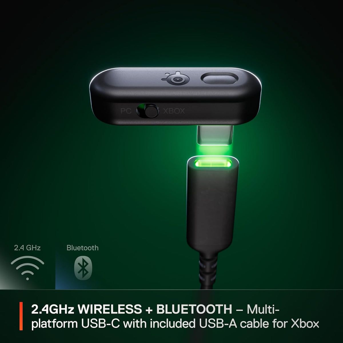 SteelSeries Arctis GameBuds for Xbox - Wireless Gaming Earbuds - 2.4GHz + BT 5.3 - ANC/Transparency - IP55 Water Resistant - 40H Battery - Wireless Charging - Xbox, PC, Switch 2, PS5, Mobile - Black