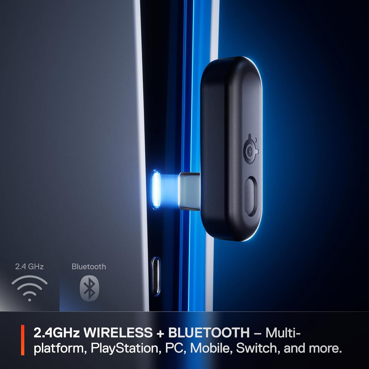SteelSeries Arctis GameBuds for PS5 - Wireless Gaming Earbuds - 2.4GHz + BT 5.3 - ANC/Transparency - IP55 Water Resistant - 40H Battery - Wireless Charging - PS5, PC, Switch 2, Mobile - White