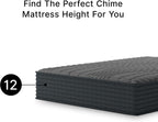 Signature Design by Ashley Hybrid Mattress in a Box, Medium Firm King Size | 900 wrapped coils and charcoal-infused gel foam, Water-resistant nano-treated protective cover, Gray 1200 Hybrid