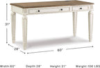Signature Design by Ashley Realyn Lift Top Standing Desk, 60 in, Two-Tone