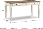 Signature Design by Ashley Realyn Lift Top Standing Desk, 60 in, Two-Tone