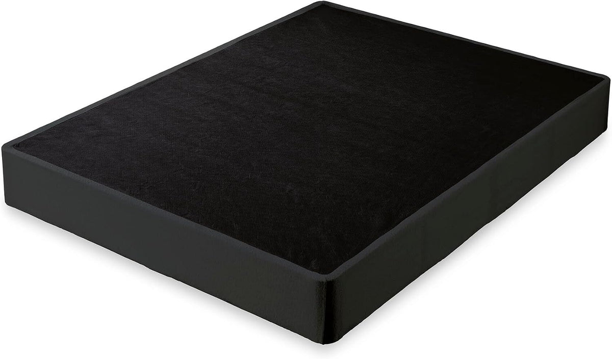 Signature Design by Ashley Queen Foundation, 10 Inch Box Spring | Sturdy metal construction, Compact flat fold design, Removable black fabric cover, Rounded corners, Foundation Series