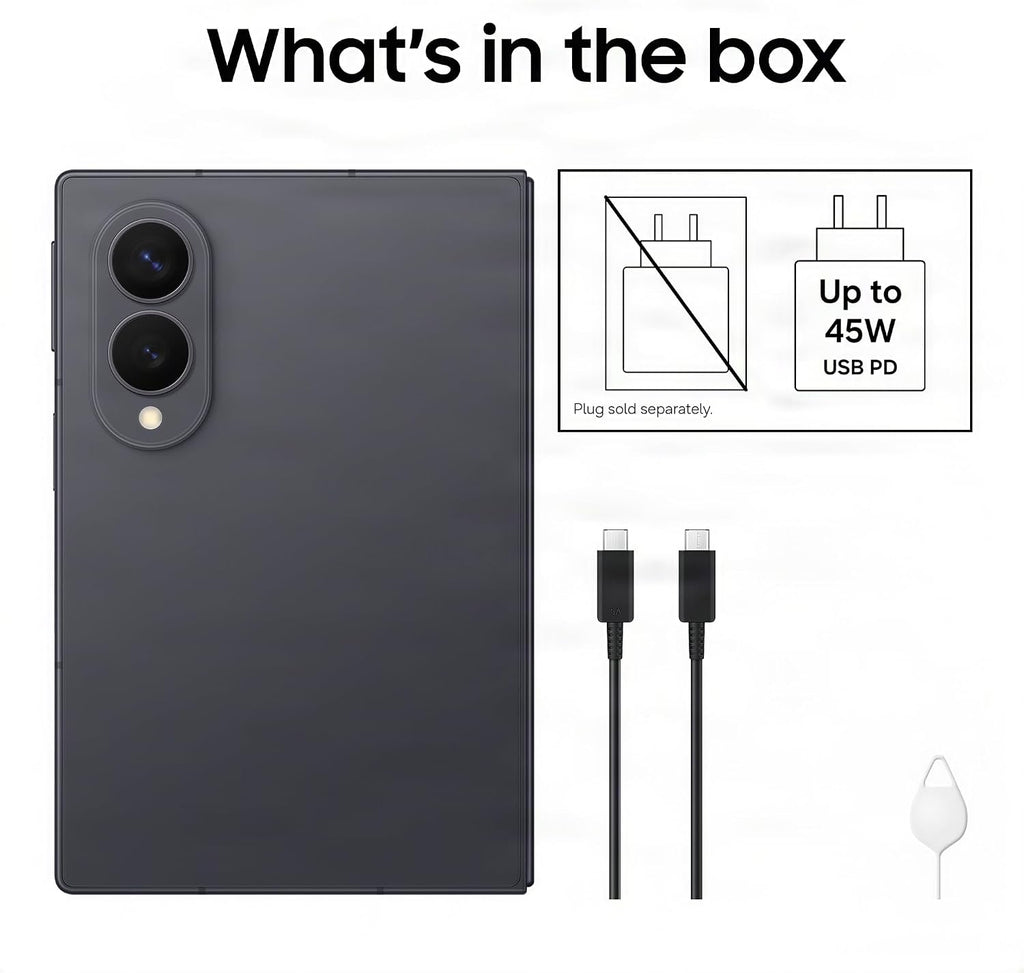 Samsung Galaxy Z Fold8 Smartphone, 512GB Storage, 12GB Memory, Graphite