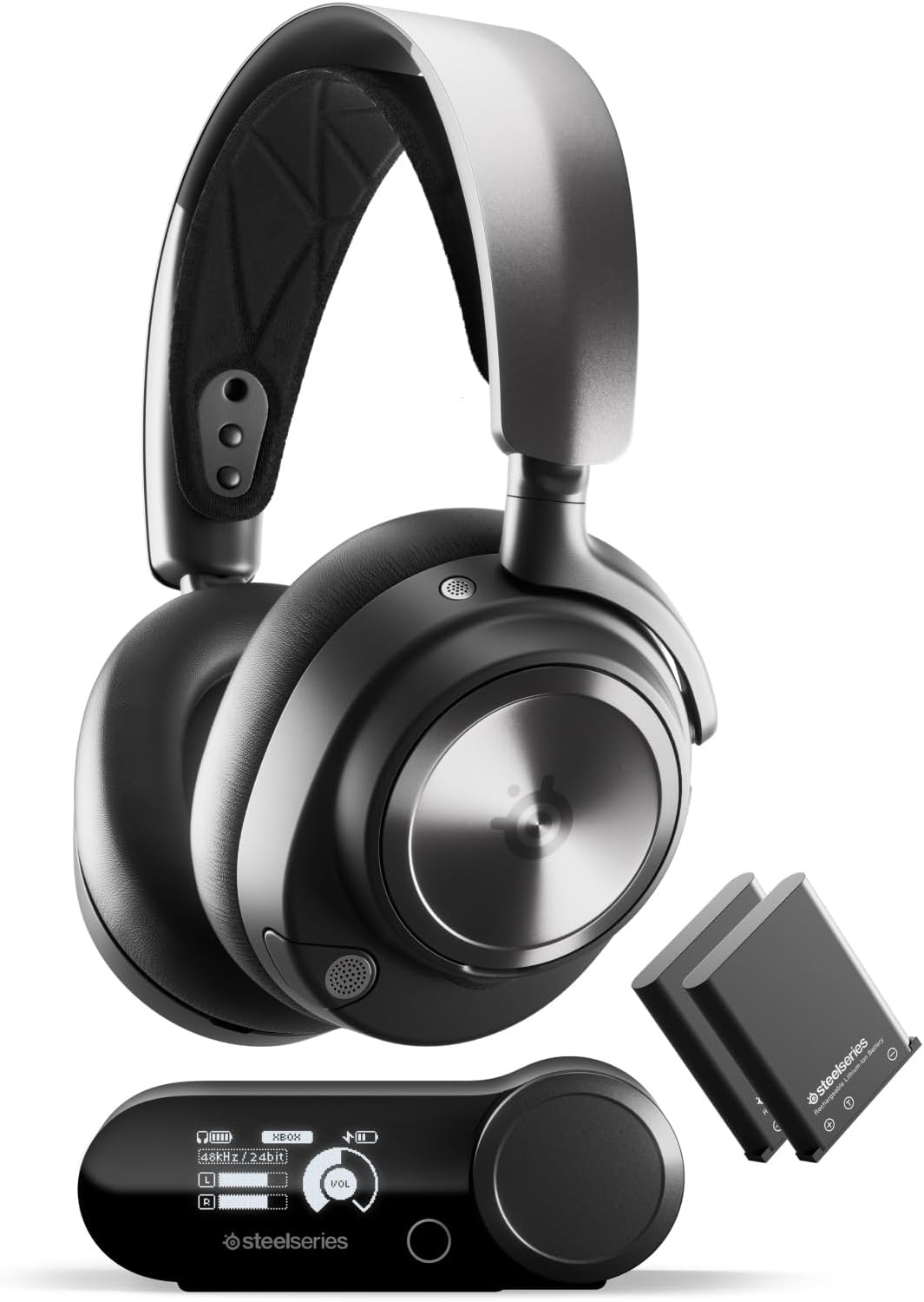 SteelSeries Arctis Nova Pro Wireless Xbox - Multi-System Gaming Headset (Xbox & PC / Switch + Bluetooth) - Unlimited Battery Life; 2 Hot-Swap Batteries - Active Noise Cancellation - ClearCast Gen2 Mic