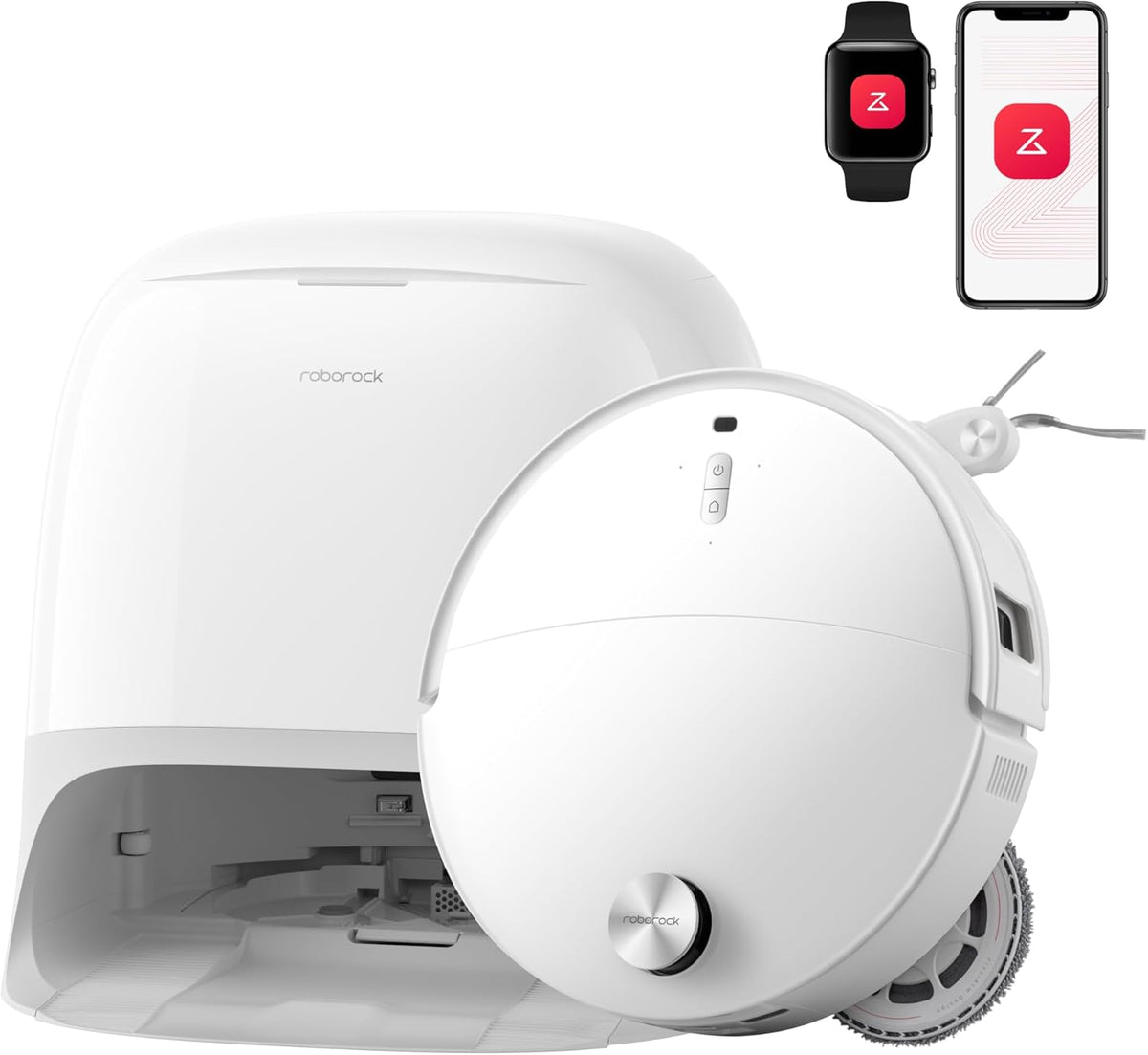 roborock Qrevo Curv 2 Pro Robot Vacuum Cleaner with Mop, 25,000 Pa Suction