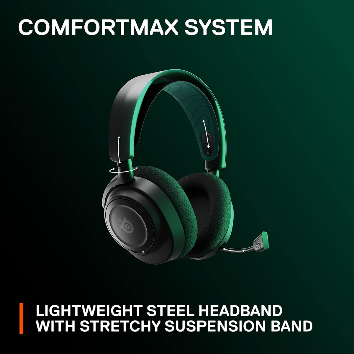 SteelSeries Arctis Nova 7X Wireless Xbox Series X/S Gaming Headset - Neodymium Magnetic Drivers - Dual Wireless Xbox & Bluetooth Audio - 38H USB-C Battery - AI Mic - Supports PS5, PC - Black