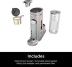 Ninja Pods & Grounds Iced Coffee Maker, K-Cup Pod Compatible, Stone PB041ST | Single-Serve, Brews Grounds, Compact Design, 56-oz. Reservoir, 6-oz. Cup to 24-oz. Travel Mug Brew Sizes