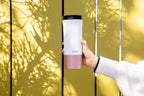 Ello Miri 16oz Insulated Stainless Steel Travel Mug with Slider Lid, Rosegold
