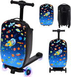 4in1 Suitcase Scooter,Ride on Suitcase for Kids,Toddler Flight Essential