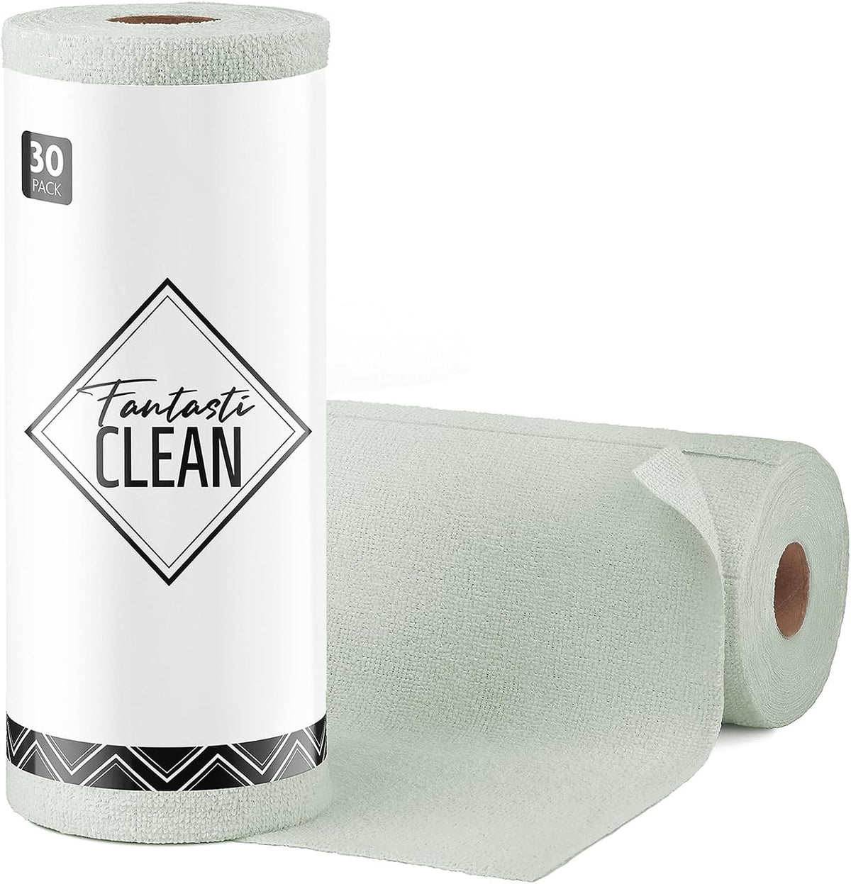 Fantasticlean Microfiber Cleaning Cloth Roll -75 Pack, 12" x 12" (Pink)