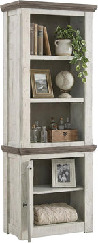 Signature Design by Ashley Havalance Left Pier Cabinet, Farmhouse Bookcase