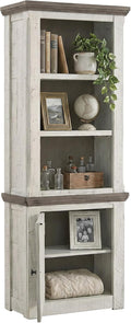 Signature Design by Ashley Havalance Left Pier Cabinet, Farmhouse Bookcase