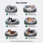 INVENHO Medium Dog Beds for Medium Dogs Washable, Rectangle Dog Bed Medium Size Dog, Orthopedic Dog Bed, Warming Soft Calming Sleeping Puppy Bed Durable Pet Bed with Anti-Slip Bottom M(30"x24"x9")
