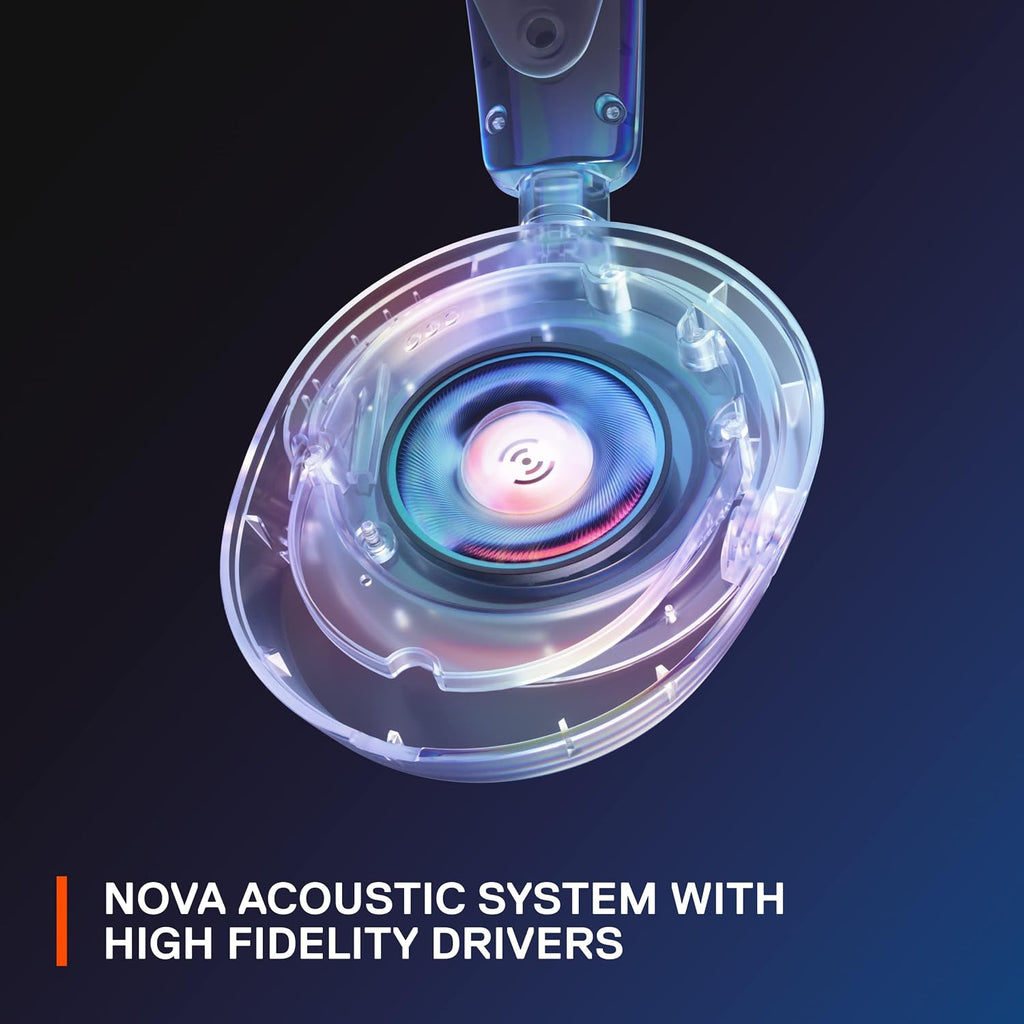 SteelSeries Arctis Nova 1 - Gaming Headset for PC, PS5, PS4, Xbox - Hi-Fi Drivers - 360° Spatial Audio - AirWeave Memory Foam Ear Cushions - Ultra Lightweight - Black