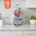 Ninja SLUSHi MAX Smart Frozen Drink Maker, 12+ Servings, Peach, FS605 | 2X BIGGER & 2X FASTER than the original Ninja SLUSHi, SlushAssist Technology, XXL 150 oz vessel, 12+ servings