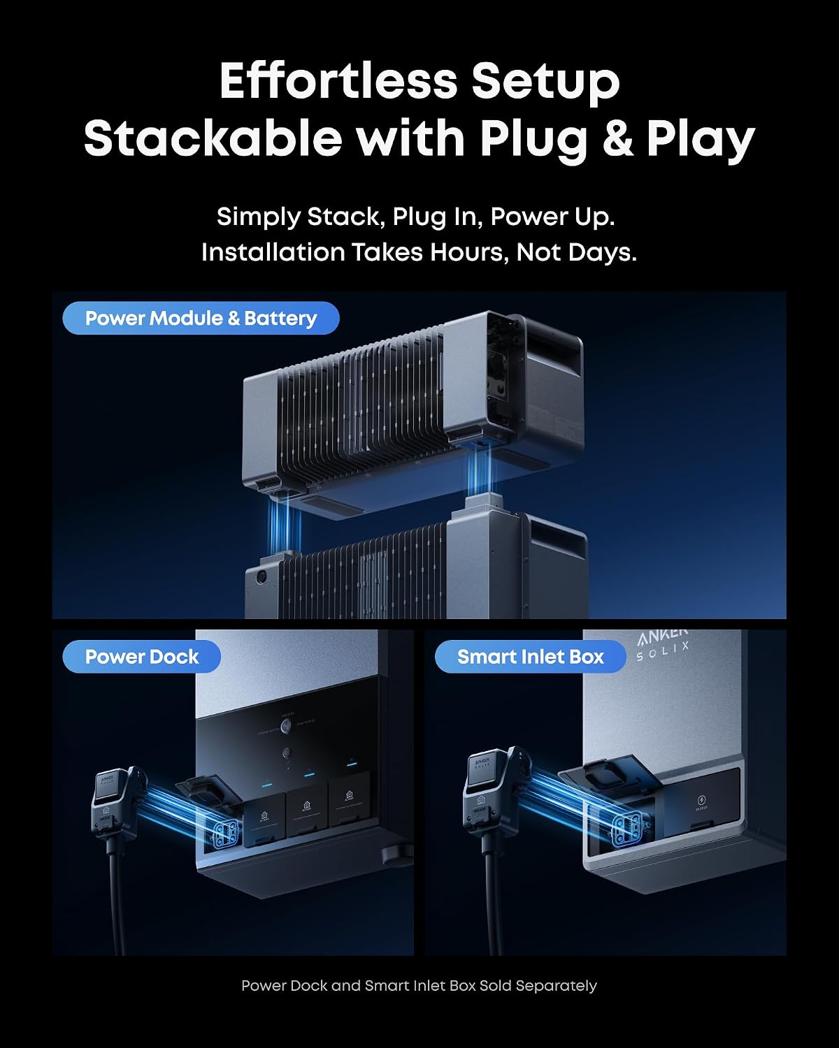 Anker SOLIX E10, 6kWh-90kWh, 7.6kW Output, 9kW Solar