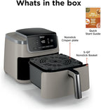 Ninja Air Fryer Pro, 5 Qt, 5-in-1, Stone, AF142SD | Air fry, bake, roast, reheat, dehydrate, 1750W, 400F max, Fits 4 lbs fries, Dishwasher-safe