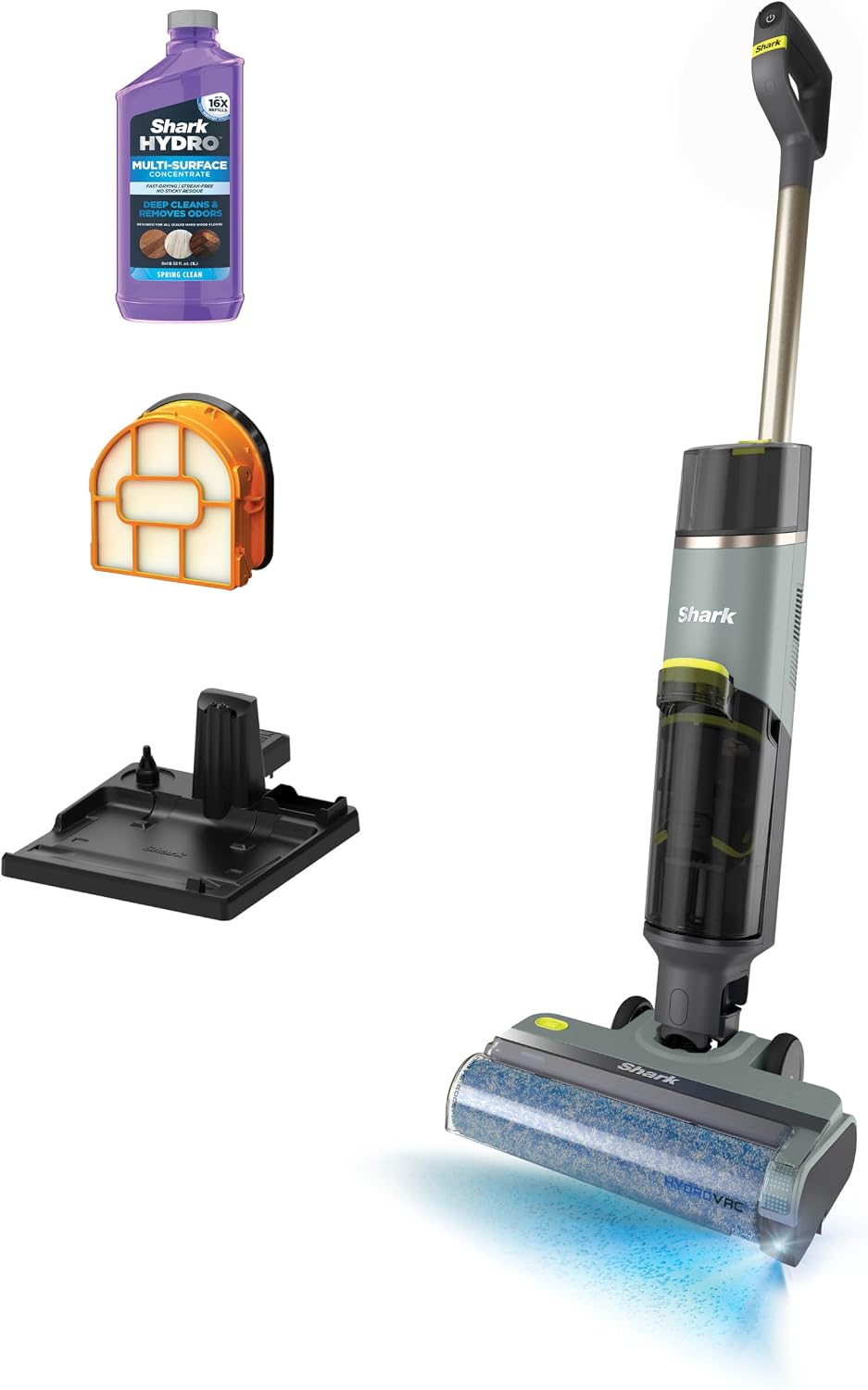 Shark HydroVac Reveal Cordless Vacuum, Mop and Self-Clean, Sage, WD322BRN