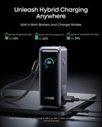 Anker Prime Power Bank, 9,600mAh 65W, Built-in AC Plug