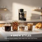 Ninja DualBrew Coffee Maker, Grounds & Pods, Stainless Steel, GP161 | Brew Classic, Rich, Over Ice, & Cold Brew, Brew Single-Serve Cup to Full 12-Cup Carafe