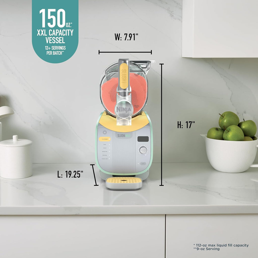 Ninja SLUSHi Max XXL Smart Frozen Drink Maker | Top Performance & Smart Technology, Party-Size 150oz Capacity, No Ice Needed, 6 Programs, Ideal Temp & Texture up to 12 hours | Mint FS605IV