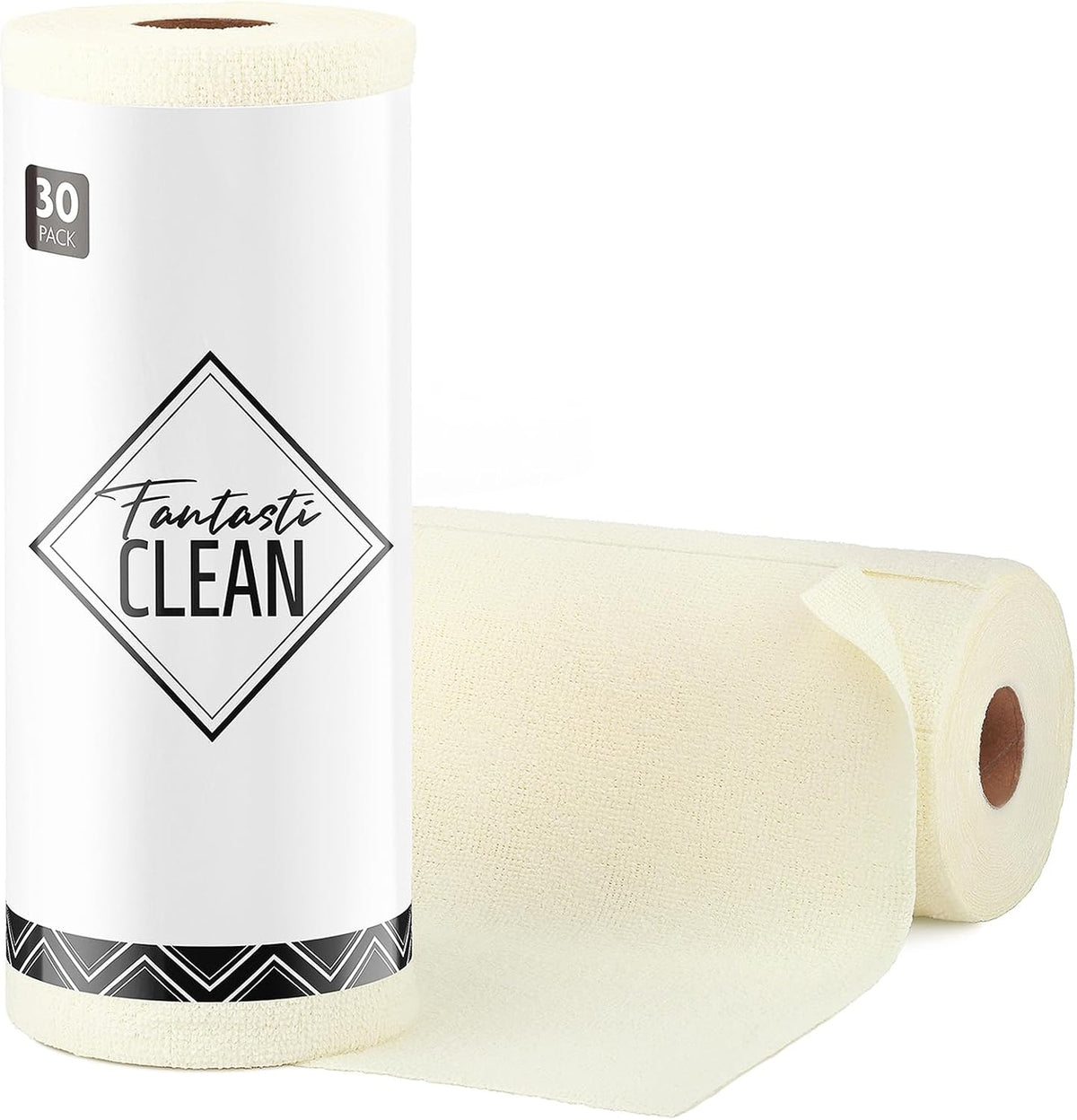 Fantasticlean Microfiber Cleaning Cloth Roll -75 Pack, 12" x 12" (Pink)