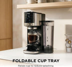 Ninja DualBrew Coffee Maker, Grounds & Pods, Stainless Steel, GP161 | Brew Classic, Rich, Over Ice, & Cold Brew, Brew Single-Serve Cup to Full 12-Cup Carafe