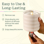 Lifelines Flameless Candle Diffuser with 2 Clickwick Essential Oil Blends