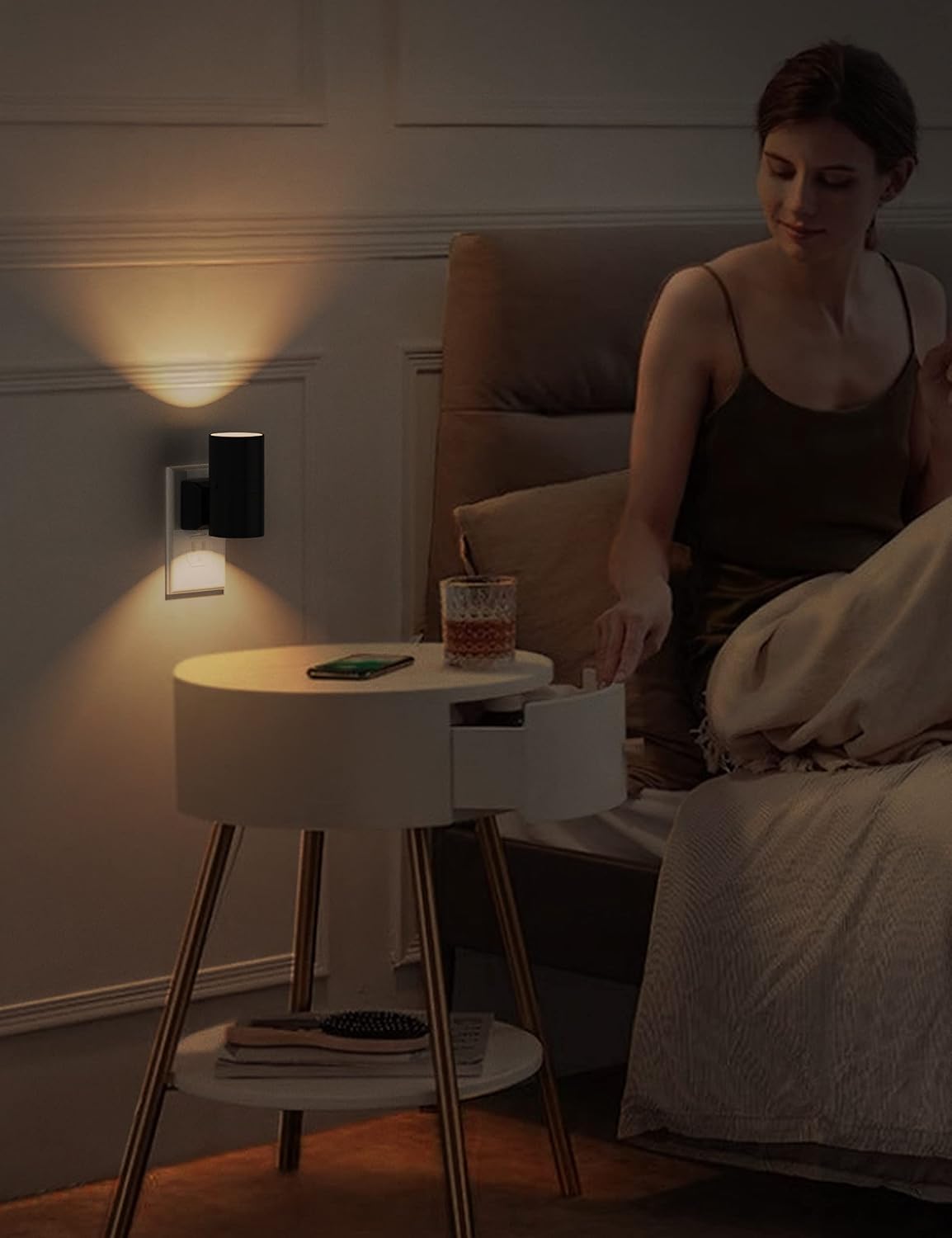 L LOHAS LED Night Light Plug in, Night Lights Plug into Wall, Soft White
