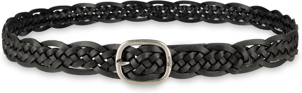 Levi's Women's Fully Adjustable Casual Leather Braided Belt for Jeans and Dresses