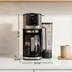 Ninja DualBrew Coffee Maker, Grounds & Pods, Stainless Steel, GP161 | Brew Classic, Rich, Over Ice, & Cold Brew, Brew Single-Serve Cup to Full 12-Cup Carafe