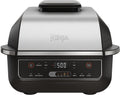 Ninja® Foodi® 6-in-1 Indoor Grill & Air Fryer, 500°F, Black/Silver, EG201 | Cyclonic Grilling, 500°F Surround Searing for char-grilled marks, virtually smoke-free. 6-in-1: Grill, Air Fry, Roast & more.