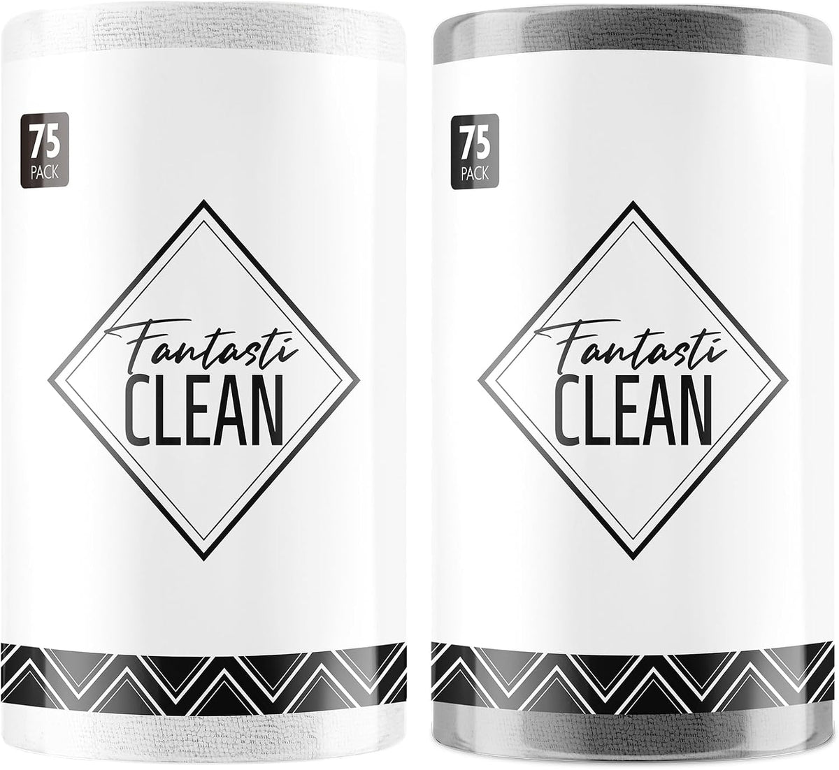 Fantasticlean Microfiber Cleaning Cloth Roll -75 Pack, 12" x 12" (Pink)