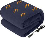 Westinghouse Heated Car Blanket, Navy, 59" x 43”