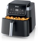 Ninja Air Fryer XL with MaxCrisp, 6.5 Qt, 6-in-1, Grey, AF181 | Max crisp, air fry, roast, bake, reheat, dehydrate, 1750W, 450F max, Fits 9 lbs wings