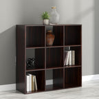 Signature Design by Ashley Glosmount 9 Cube Storage Organizer or Bookcase, Cherry & Light Brown
