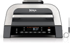 Ninja® Foodi® Smart XL 6-in-1 Indoor Grill & Air Fryer, Black/Silver, DG551 | Smart Cook System & Foodi Smart Thermometer, XL capacity, perfect doneness, rare to well done. 6-in-1: Grill, Air Fry & more.