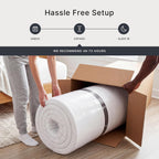 Signature Design by Ashley 8 Inch Memory Foam Queen Mattress in a Box | Medium support with dual-layer construction, Stretch knit cover for easy spot cleaning, Chime Series