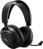 SteelSeries Arctis Nova Elite - Hi-Res Wireless Gaming Headset - 96kHz/24bit - Carbon Fiber Speakers - ANC - AI Noise Rejection - App - 2.4GHz + BT - Multi-Source Mix - OmniPlay PC+PS+Xbox - Black