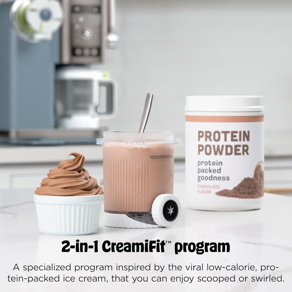 Ninja Creami Scoop & Swirl 13-in-1 Ice Cream and Soft Serve Maker, NC701ND | Ninja Creami Scoop and Swirl turns almost anything into ice cream and soft serve at a button touch, scooped or swirled.