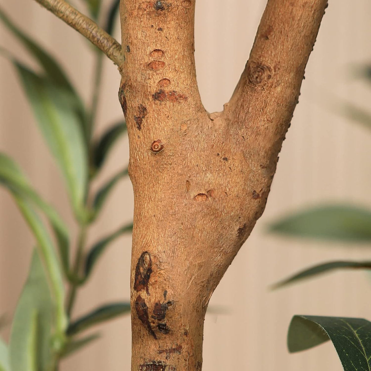 Kazeila Artificial Olive Tree 7FT Tall Faux Silk Plant for Home Office Decor Indoor Fake Potted Tree with Natural Wood Trunk and Lifelike Fruits