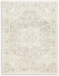 Signature Design by Ashley Gatwell Vintage Persian Rug 8x10 | Machine woven polyester face with jute backing, Medium 9 mm pile height, Contemporary area rug for living rooms