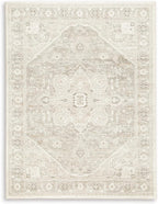Signature Design by Ashley Gatwell Vintage Persian Rug 8x10 | Machine woven polyester face with jute backing, Medium 9 mm pile height, Contemporary area rug for living rooms