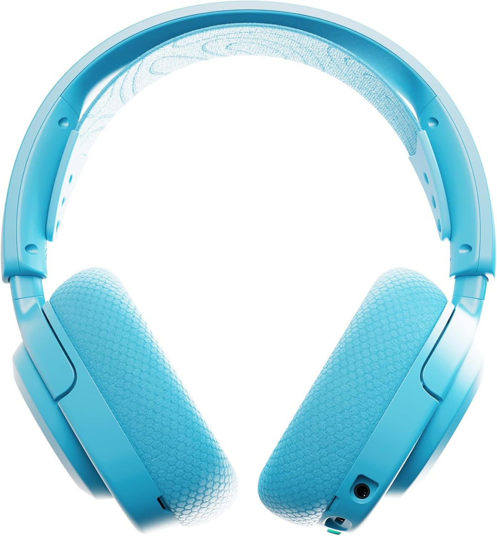 SteelSeries Arctis Nova 3P Wireless - PS5 Headset - Gaming Headset - Mobile App Control - 40 HR Battery with fast charging - Compatible with PlayStation, PC, Switch - 2.4GHz/Bluetooth - Aqua